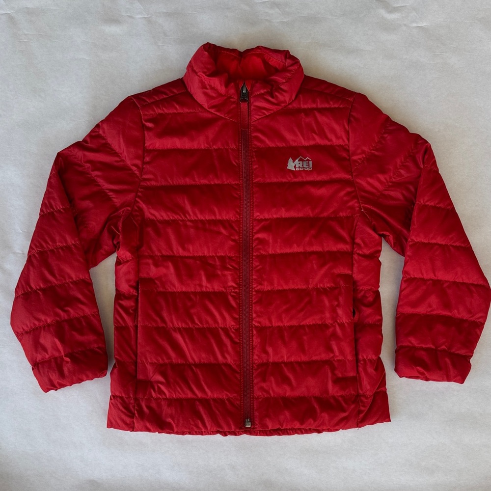 REI Vibrant Red Kids Puffer Jacket